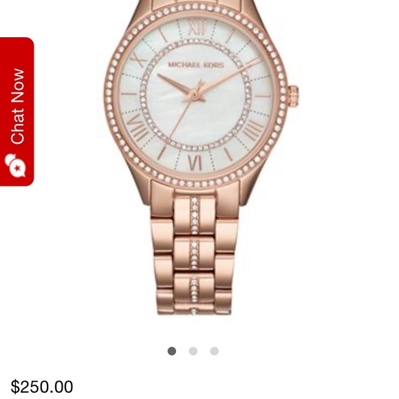 Michael Kors Womens Lauryn Three Hand Quartz Watch